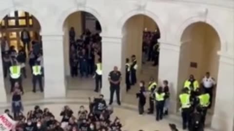 Insurrection: Pro-Hamas Lunatics Occupy Capitol Rotunda!!!!