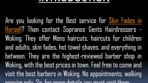 Best service for Skin Fades in Horsell