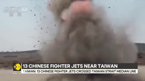 Taiwan: 13 Chinese fighter jets crossed the strait median line