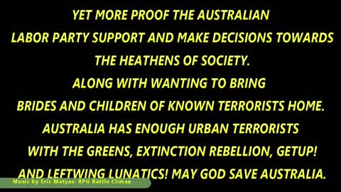 Australian Evil supporting Middle Eastern Evil