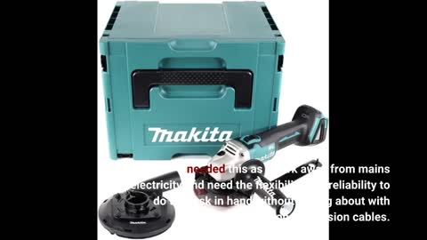 Makita DGA504Z Akku-Winkelschleifer 18 V (ohne Akku, ohne Ladegerät), Blau