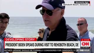 Biden Snaps at Reporter