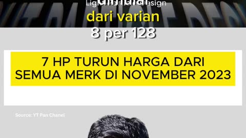 7 HP TURUN HARGA DARI SEMUA MERK DI NOVEMBER 2023