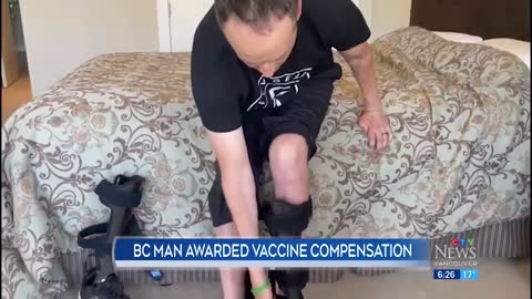 More than a year after becoming partially paralyzed following his COVID-19 vaccine