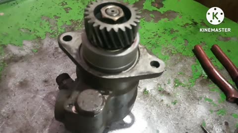 Ashok Leyland power steering pump repairing video