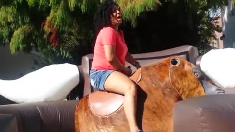 Funny Mechanical Bull Fails Better hold on tight! funny video