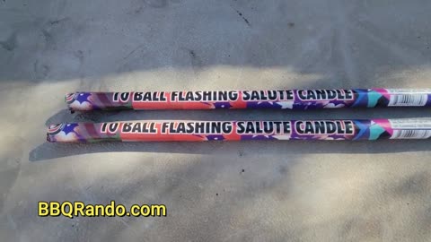 10 Ball Flashing Salute Candle - Dominator Fireworks