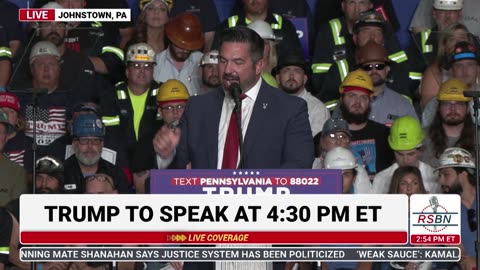 FULL SPEECH: Sean Parnell Speaks at Trump Rally in Johnstown, PA - 8/30/24