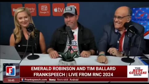 Tim Ballard interview with Rudy Giuliani at RNC 2024