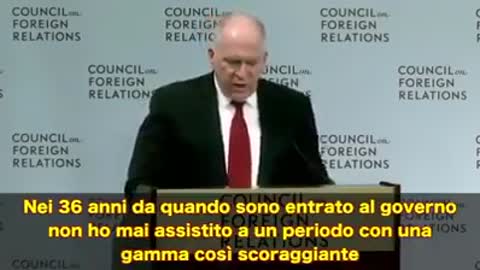 Il direttore della CIA John O. Brennan spiega le SCIE chimiche