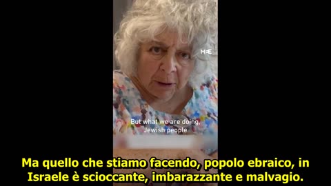 Miriam Margolyes: Ho 83 anni e non mi sono mai vergognata così tanto di Israele come adesso.