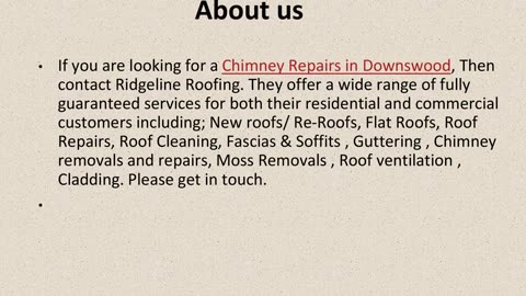 Get The Best Chimney Repairs in Downswood.