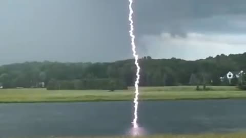 Lightning Strikes water