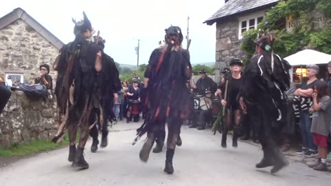 Beltane Border Morris - Three Ravens - Rugglestone Inn, Widecombe - 27 Jul 23