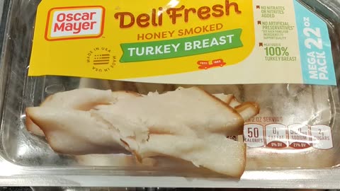 Eating Oscar Mayer Deli Fresh Honey Smoked Turkey Breast, Dbn, MI, 6/23/24