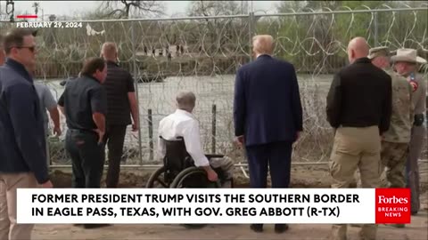 Trump Surveils Border In Eagle Pass Alongside Texas Gov. Greg Abbott