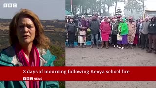 Days of mourning declared in Kenya after fatal school fire | BBC News