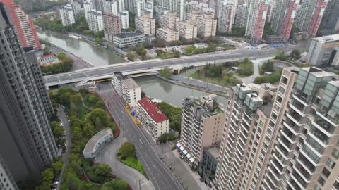 Eerie Drone Footage Shows Deserted Shanghai Downtown As Lockdown Extended