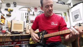 CBG (Cigar Box Guitar) build #11 tone video