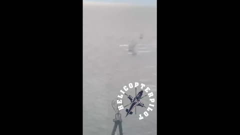 Footage of the destruction of a Ukrainian unmanned boat