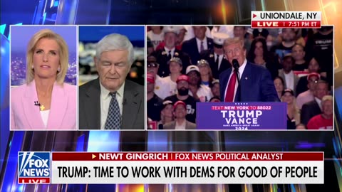 Newt Gingrich Lists Reasons Why Trump Feels He Can Flip Major Blue State Red