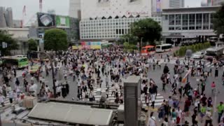 People Record In cross Walk Street