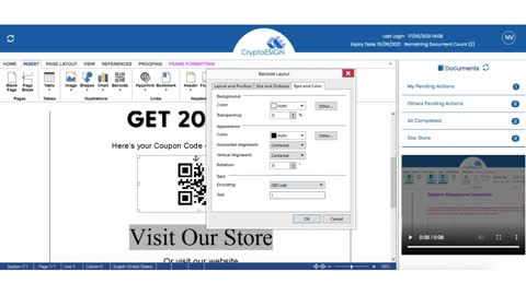 CryptoESIGN - Do you know QR Code can be embedded in seconds?