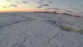 Walking Across Frozen Cape May Canal