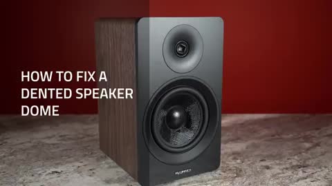 How to Fix a Speaker with a Pushed In Tweeter Dome_Cut