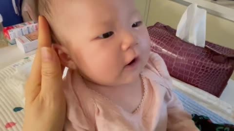 Baby trying to sing along