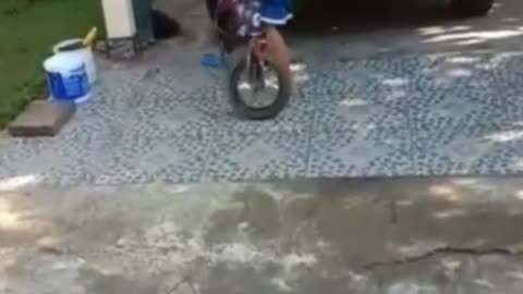 learn to ride a bike, see what happens