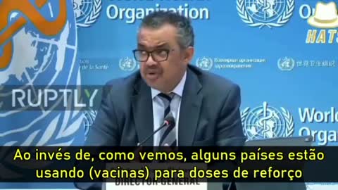 TEDROS ADMITE QUE VACINAS SÃO PARA MATAR