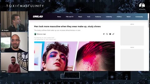 Mr Reagan - Men Look More Masculine with Makeup (according to study)