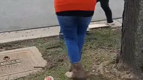 Male Antifa Militant Attacks Woman During Children’s Easter Egg Hunt