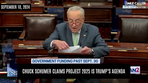 Chuck Schumer Claims Project 2025 Is Trump’s Agenda