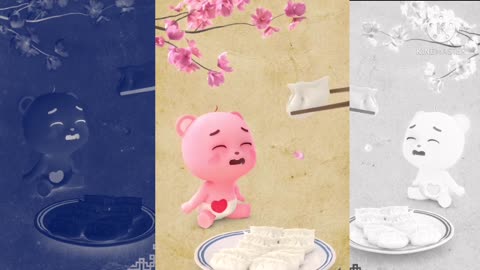 Cute green rabbit Tiktok |Super cute pink baby panda eating food