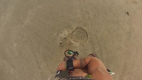 Ma première chute en Montain Board Kite