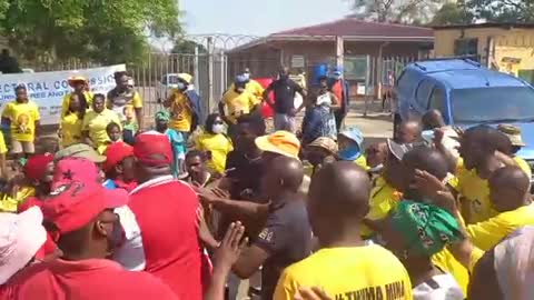 ANC members and EFF members exchange blows in Pietermaritzburg