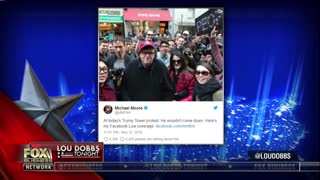 Michael Moore attends Russia-sponsored anti-Trump rally