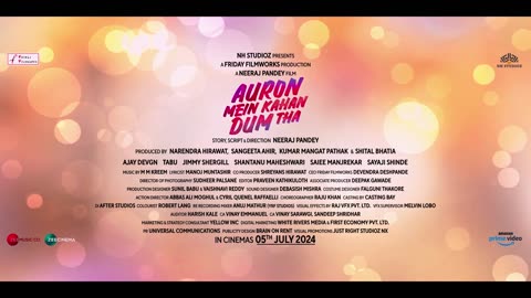 Auron Mein Kahan Dum Tha | Ajay, Tabu, Jimmy, Shantanu, Saiee | Neeraj P |