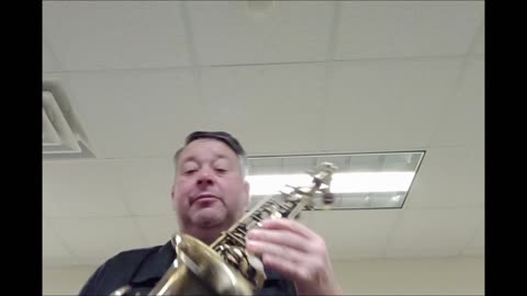 Checking out a donation Alto Saxophone