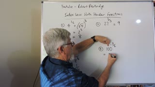 One Minute Math Index Laws With Harder Fractions and Negatives