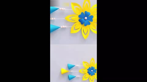 How to make paper flower wall Hanging