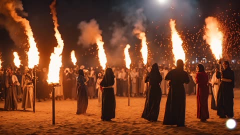 FIRE SHOW IN DUBAI DESERT SAFARI