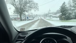 Morning drive in snow 2/16/2021