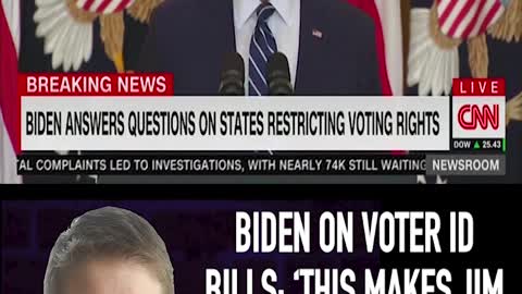 BIDEN ON VOTER ID BILLS: ‘THIS MAKES JIM CROW LOOK LIKE JIM EAGLE!’