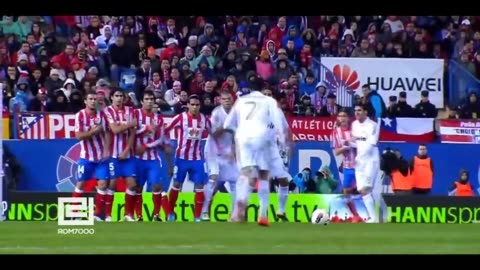 ranoldo vs messi biggest freekick battle #ronaldo