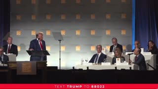 President Trump takes Question 2