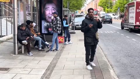 Outside the International Protection Office in Dublin. 610 people claimed asylum