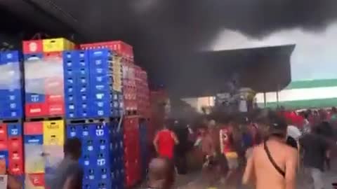 Lula's Brazil Food Warehouses on Fire and Looters